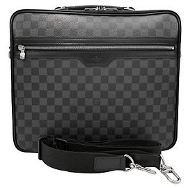 Louis Vuitton Graphite Briefcase Brown