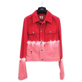 Dior Cotton Denim Jacket Red