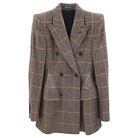 Balenciaga Houndstooth Blazer Wool Jacket Multiple colors
