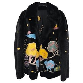 Dior Limitierte Edition Nerzleder-Pelzjacke Mehrfarben