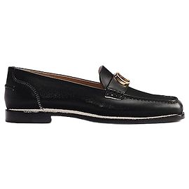 Dior Mocassin Pale en cuir de veau noir Noir
