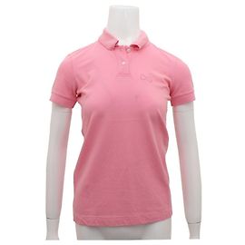 Dolce & Gabbana Polo de manga curta com logótipo DG Rosa