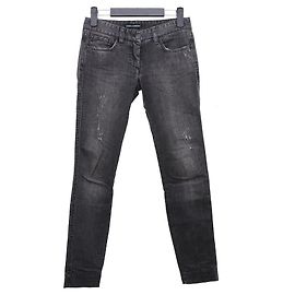 Dolce & Gabbana Slim Fit Damaged Jeans Marrom