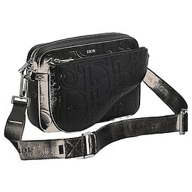 Dior Saddle Triple Pouch Black Noir