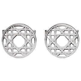 Dior Abotoaduras Cannage Prata Prata