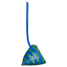 Céline Beringot Charm Lambskin Green Blue White Blu