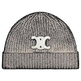 Céline Gorro Triomphe Seamless em Cachemir Preto Preto