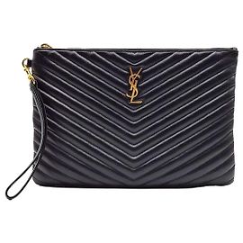 Saint Laurent Monogram Clutch New Medium Black