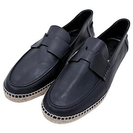 Hermès Mocassini in pelle nera Nero