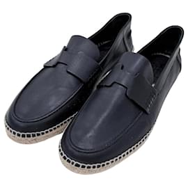 Hermès Mocassins en cuir noir Noir