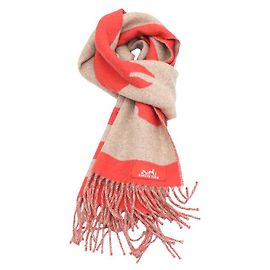 Hermès Cachecol reversível em cashmere Love Story Marrom