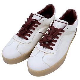 Loro Piana Leather Italian Sneakers White White