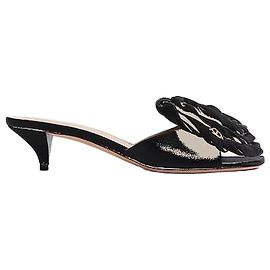 Louis Vuitton Dior Aurore Heeled Sandals Black Satin Black