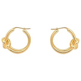 Céline Orecchini Note Double Hoop in ottone finitura oro D'oro