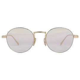 Céline Metallrahmenbrille Gold Blaulichtfilter Blau
