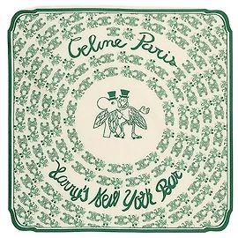 Céline Bandana in seta Vanilla/English Green Verde