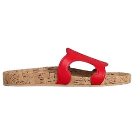 Céline Ciabatte Triomphe in vitello lucido Ultra Red Rosso