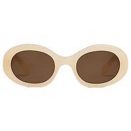 Céline Gafas de sol Triomphe Acetate Milky Light Orange Naranja