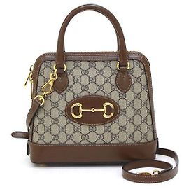 Gucci mala Horsebit Small com pega superior, Tote e mala de ombro Marrom