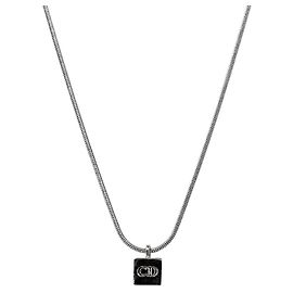 Dior Cube CD Silver Halskette Silber