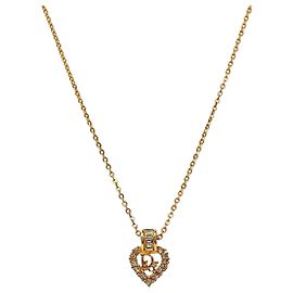 Dior Collana Oblique in Oro Cuore Cubico D'oro