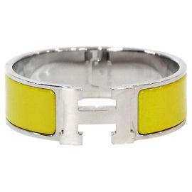Hermès Click Clack Armband Olive Green Grün