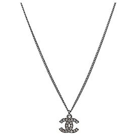 Chanel Collana Cubic CC Silver Argento