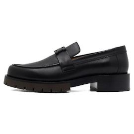 Hermès Noir GREGOIRE Leather Loafers Men Black