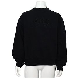 Balenciaga Sweatshirt Unisexe en Coton Noir avec Logo Paris Noir