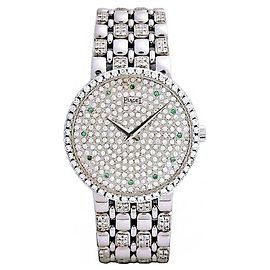 Piaget Relógio tradicional totalmente pavê de diamantes Prata