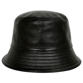Prada Bucket Hat aus Nappa-Leder XL Black Schwarz