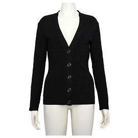Givenchy Strickcardigan für Damen mit gemischtem Monogramm-Motiv in Schwarz Schwarz