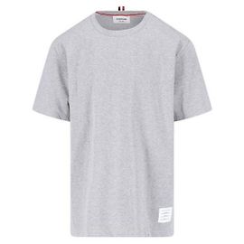Thom Browne Jersey Relaxed T-Shirt mit Seitenschlitzen Braun