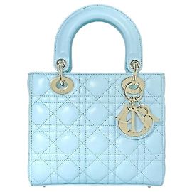 Dior Sac Cabas My ABC Bag Cannage en Agneau Bleu Céleste Neuf Bleu