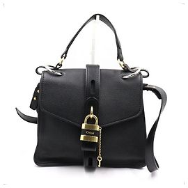 Chloé Borsa Tote e Borsa a Tracolla ABY Everyday Medium in pelle nera Nero