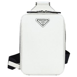 Prada Borsa in pelle Saffiano Bianca Bianco