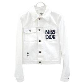Dior Chaqueta de denim de algodón Plata