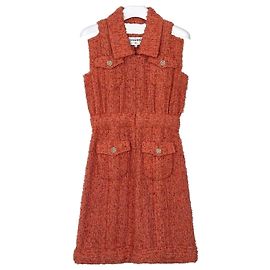 Chanel Tweed-Kleid Cruise Collection Orange