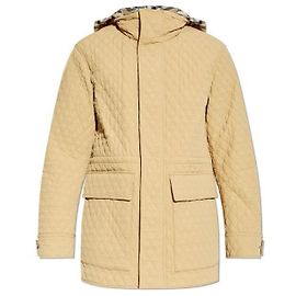 Burberry Casaco de nylon acolchoado com capuz Check Multicor
