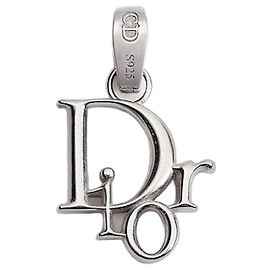 Dior Oblique Pendant Silver Silvery