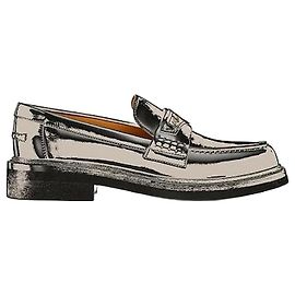 Dior Mocassins garçon en veau brossé noir Noir
