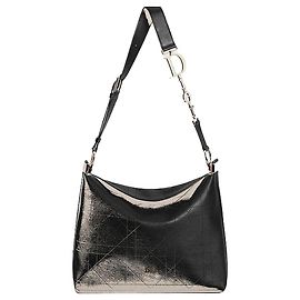 Dior Medium Black Flat Cannage Calfskin Bag Black