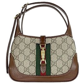Gucci Borsa a tracolla Supreme GG Jackie Small Brown Marrone