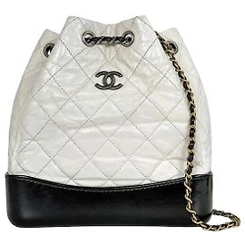 Chanel Gabrielle Backpack Small White Weiß