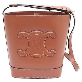 Céline Picca borsa secchiello e borsa a tracolla Triomphe Turt Marrone