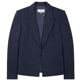 Valentino Navy Blue Wool Jacket Blue