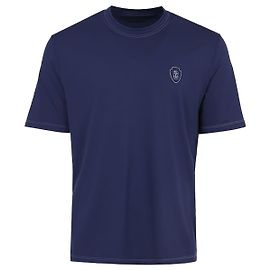 Brunello Cucinelli Abio Signature Logo T-Shirt Blau