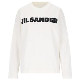 Jil Sander LEICHTES COTTON LONG SLEEVE T-SHIRT Weiß