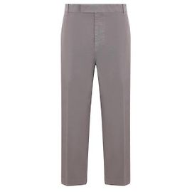 Thom Browne Pantalones Utility de sarga de algodón Castaño