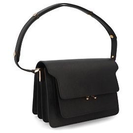 Marni Borsa Trunk (Saffiano Medium Trunk Bag) Nero